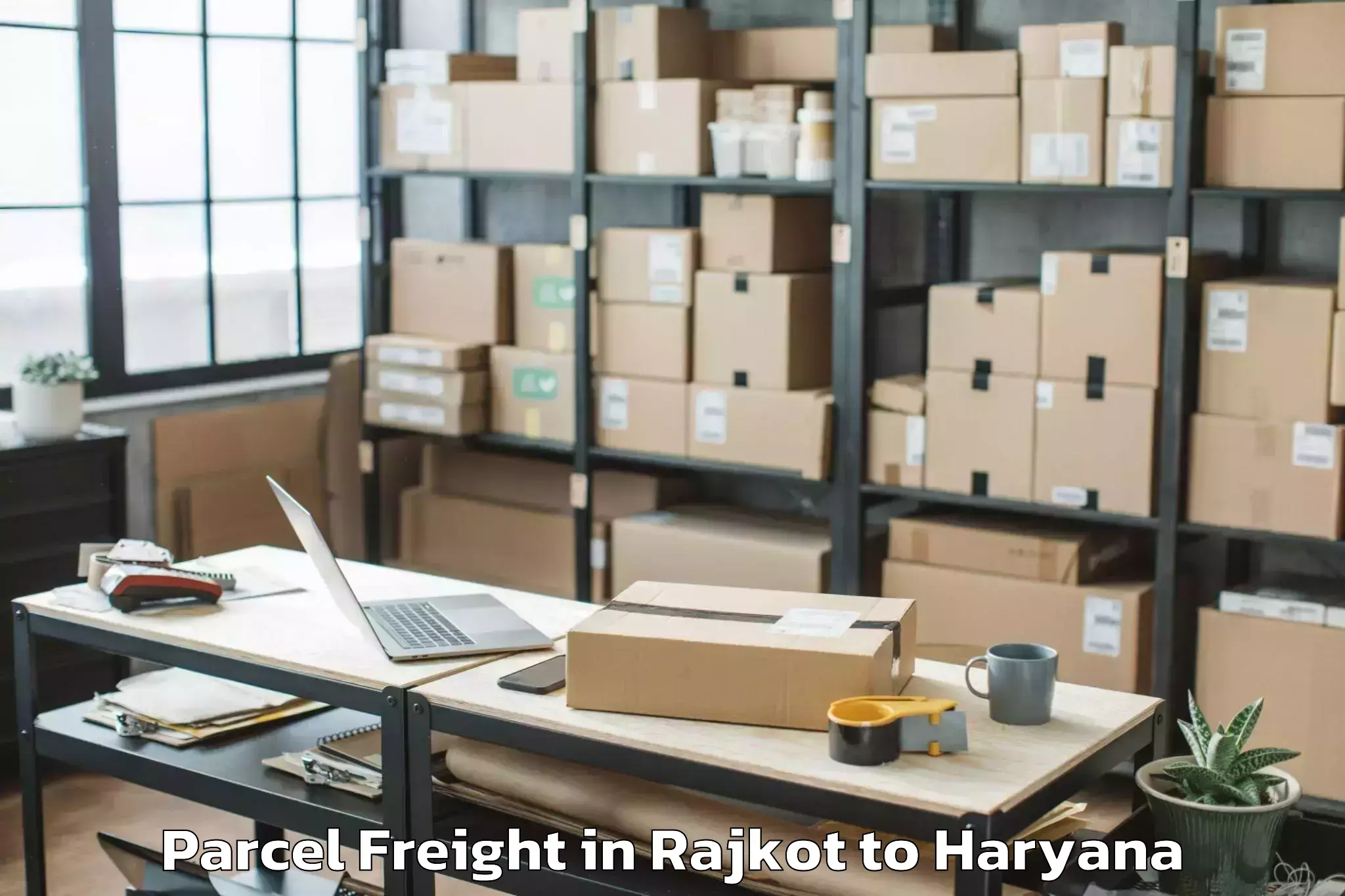 Quality Rajkot to Sarhol Parcel Freight